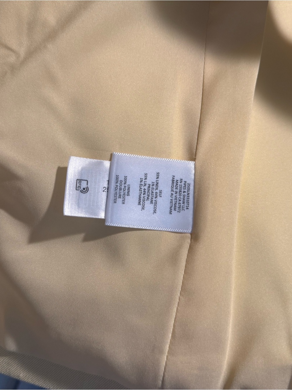 Veronica Beard Sleeveless Collared Button-Front Light Yellow Vest Shirt w/ Tags - Picture 11 of 14